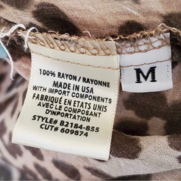 BELLA DAHL Leopard Spot Long Sleeve Shirt - Picture 5 of 6